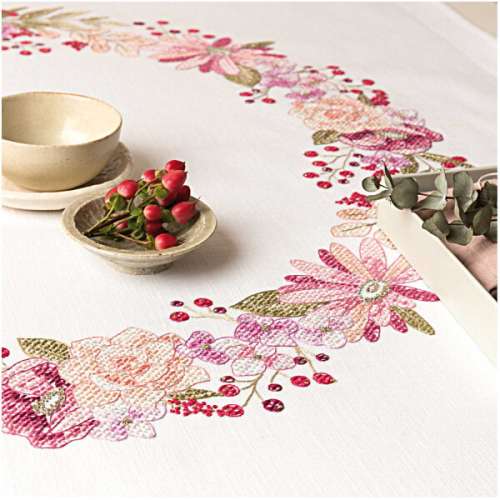 Rico Design,Tischdecke,Kreuzstich